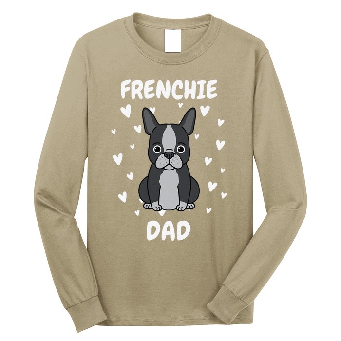 Frenchie Dad Papa Daddy Pa Father For Father’s Day Long Sleeve Shirt