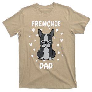 Frenchie Dad Papa Daddy Pa Father For Father’s Day T-Shirt