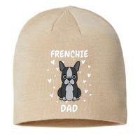 Frenchie Dad Papa Daddy Pa Father For Father’s Day Sustainable Beanie