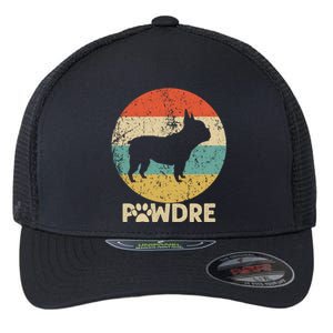 Fathers Day Pawdre Dog French Bulldog Gift Flexfit Unipanel Trucker Cap