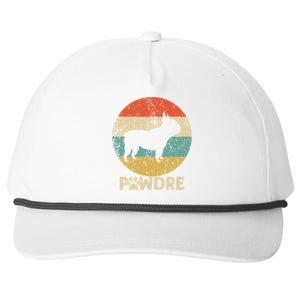 Fathers Day Pawdre Dog French Bulldog Gift Snapback Five-Panel Rope Hat