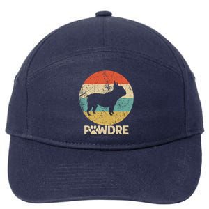 Fathers Day Pawdre Dog French Bulldog Gift 7-Panel Snapback Hat