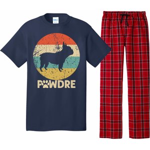 Fathers Day Pawdre Dog French Bulldog Gift Pajama Set