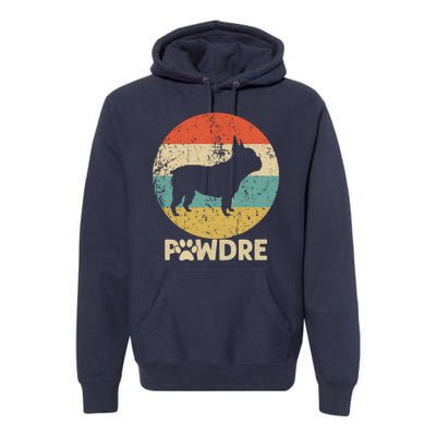 Fathers Day Pawdre Dog French Bulldog Gift Premium Hoodie