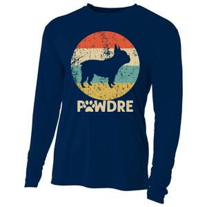 Fathers Day Pawdre Dog French Bulldog Gift Cooling Performance Long Sleeve Crew