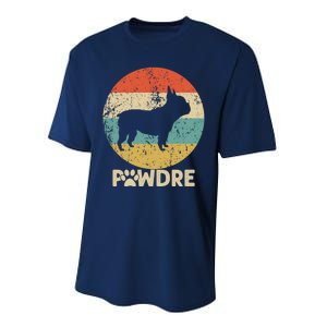 Fathers Day Pawdre Dog French Bulldog Gift Performance Sprint T-Shirt