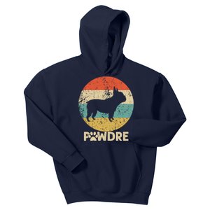 Fathers Day Pawdre Dog French Bulldog Gift Kids Hoodie