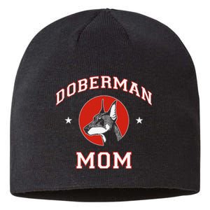 funny Doberman Pinscher Mom Dog Mother Sustainable Beanie