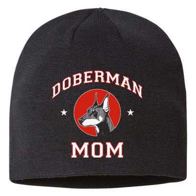 funny Doberman Pinscher Mom Dog Mother Sustainable Beanie