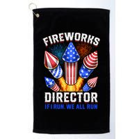 Fireworks Director Pyrotechnician 4th Of July Gift Golf Towel