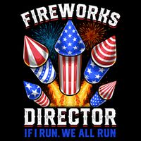 Fireworks Director Pyrotechnician 4th Of July Gift Cropped Pullover Crew
