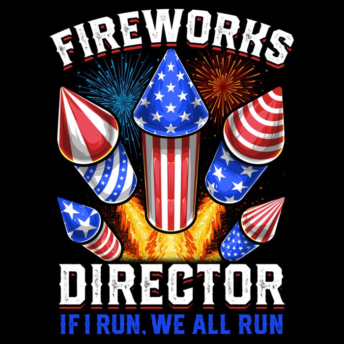 Fireworks Director Pyrotechnician 4th Of July Gift Cropped Pullover Crew