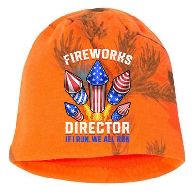 Fireworks Director Pyrotechnician 4th Of July Gift Kati - Camo Knit Beanie