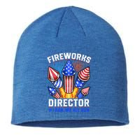 Fireworks Director Pyrotechnician 4th Of July Gift Sustainable Beanie