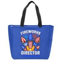 Fireworks Director Pyrotechnician 4th Of July Gift Zip Tote Bag