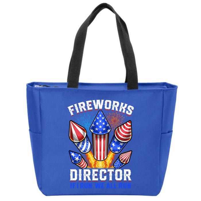 Fireworks Director Pyrotechnician 4th Of July Gift Zip Tote Bag