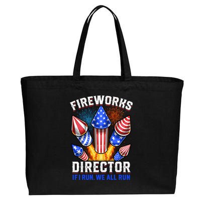 Fireworks Director Pyrotechnician 4th Of July Gift Cotton Canvas Jumbo Tote