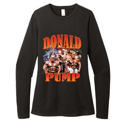 Funny Donald Pump Trump 2024 Love America Election Gift Womens CVC Long Sleeve Shirt