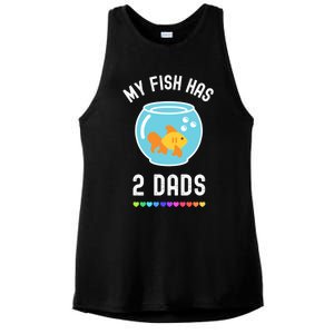 Fish Dad Pride Lgbt Lgbtq Rainbow Cute Pet Fish Dad Funny Gift Ladies PosiCharge Tri-Blend Wicking Tank