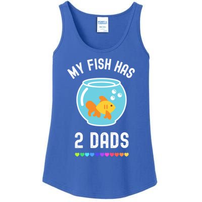 Fish Dad Pride Lgbt Lgbtq Rainbow Cute Pet Fish Dad Funny Gift Ladies Essential Tank