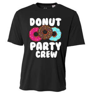 Funny Donut Party Crew Cool Doughnut Gift For Women Cooling Performance Crew T-Shirt