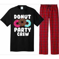 Funny Donut Party Crew Cool Doughnut Gift For Women Pajama Set