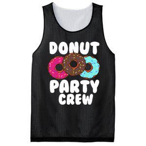 Funny Donut Party Crew Cool Doughnut Gift For Women Mesh Reversible Basketball Jersey Tank