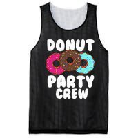 Funny Donut Party Crew Cool Doughnut Gift For Women Mesh Reversible Basketball Jersey Tank