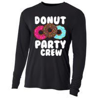 Funny Donut Party Crew Cool Doughnut Gift For Women Cooling Performance Long Sleeve Crew