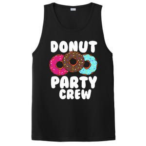 Funny Donut Party Crew Cool Doughnut Gift For Women PosiCharge Competitor Tank