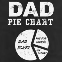 Funny Dad Pie Chart Dad Jokes Pay For Things Fix Things Garment-Dyed Fleece Hoodie