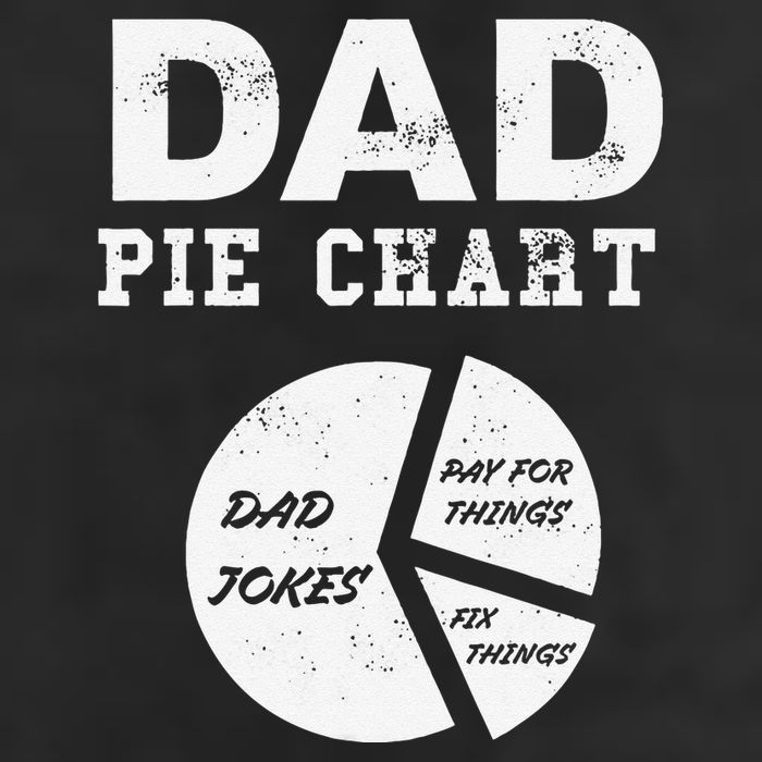 Funny Dad Pie Chart Dad Jokes Pay For Things Fix Things Garment-Dyed Fleece Hoodie