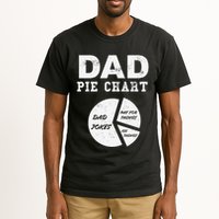 Funny Dad Pie Chart Dad Jokes Pay For Things Fix Things Tall T-Shirt
