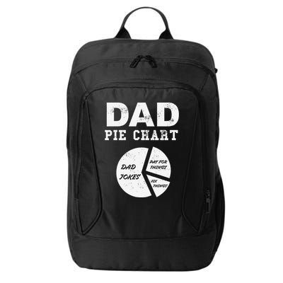 Funny Dad Pie Chart Dad Jokes Pay For Things Fix Things City Backpack