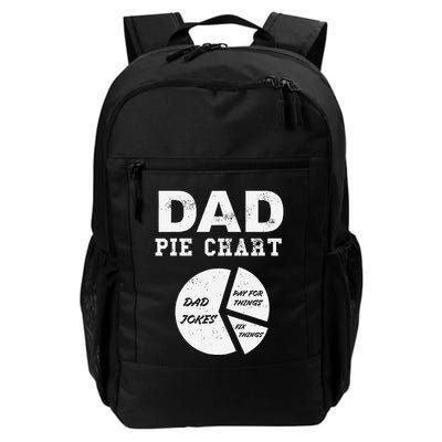 Funny Dad Pie Chart Dad Jokes Pay For Things Fix Things Backpack