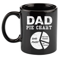 Funny Dad Pie Chart Dad Jokes Pay For Things Fix Things 11oz C Handle Ceramic Mug