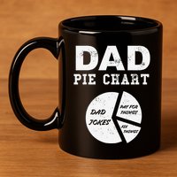 Funny Dad Pie Chart Dad Jokes Pay For Things Fix Things 11oz C Handle Ceramic Mug
