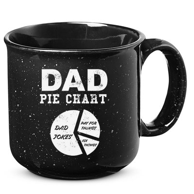 Funny Dad Pie Chart Dad Jokes Pay For Things Fix Things 15oz Campfire Ceramic Mug