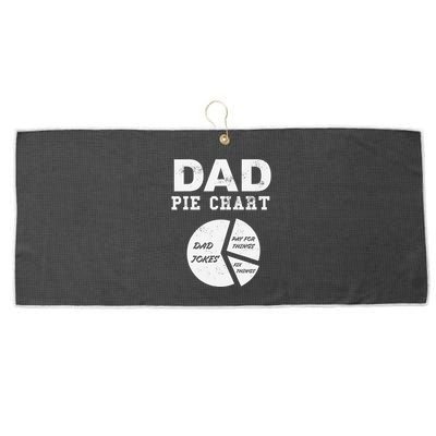 Funny Dad Pie Chart Dad Jokes Pay For Things Fix Things Large Microfiber Waffle Golf Towel