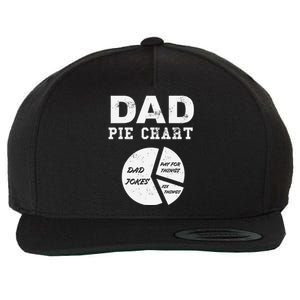 Funny Dad Pie Chart Dad Jokes Pay For Things Fix Things Wool Snapback Cap