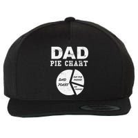 Funny Dad Pie Chart Dad Jokes Pay For Things Fix Things Wool Snapback Cap