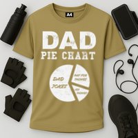 Funny Dad Pie Chart Dad Jokes Pay For Things Fix Things Performance Shirt