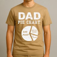 Funny Dad Pie Chart Dad Jokes Pay For Things Fix Things T-Shirt
