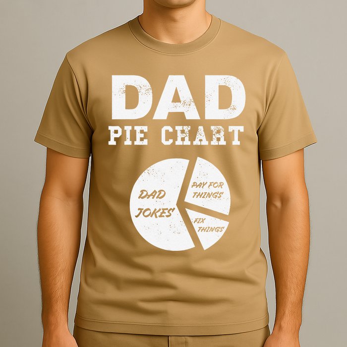 Funny Dad Pie Chart Dad Jokes Pay For Things Fix Things T-Shirt