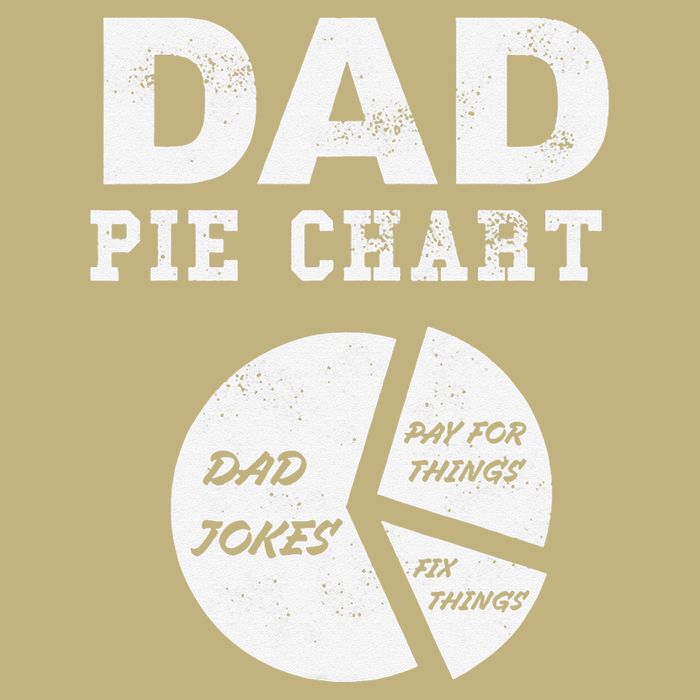 Funny Dad Pie Chart Dad Jokes Pay For Things Fix Things Button