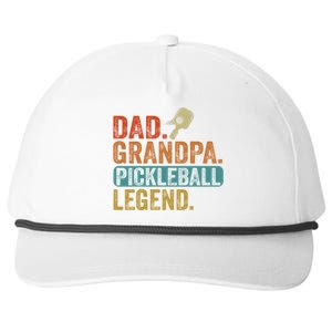 Fathers Day Present Pickleball Dad Grandpa Pickleball Legend Gift Snapback Five-Panel Rope Hat