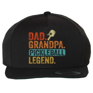 Fathers Day Present Pickleball Dad Grandpa Pickleball Legend Gift Wool Snapback Cap