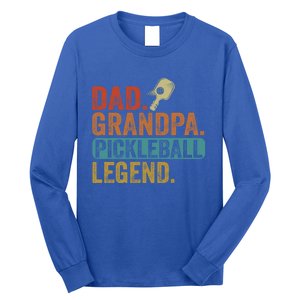 Fathers Day Present Pickleball Dad Grandpa Pickleball Legend Gift Long Sleeve Shirt