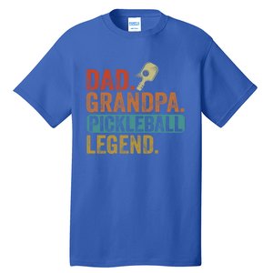 Fathers Day Present Pickleball Dad Grandpa Pickleball Legend Gift Tall T-Shirt