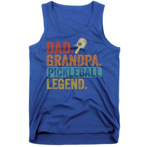 Fathers Day Present Pickleball Dad Grandpa Pickleball Legend Gift Tank Top